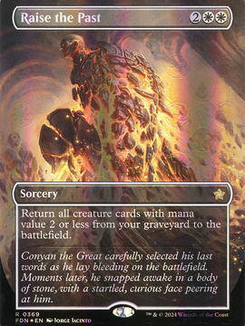Raise the Past (FDN-369) - Foundations (Borderless) Foil