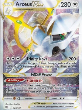 Arceus VSTAR (123/172) (Metal Card) [Sword & Shield: Brilliant Stars]