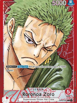 Roronoa Zoro (001) (Parallel) (OP01-001) - Romance Dawn Foil