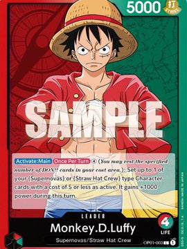 Monkey.D.Luffy (003) (OP01-003) - Romance Dawn