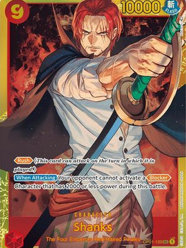 Shanks (OP01-120) - Romance Dawn Foil