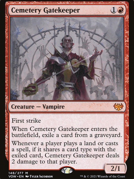 Cemetery Gatekeeper (VOW-148) - Innistrad: Crimson Vow