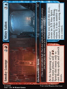 Smoky Lounge // Misty Salon (DSK-235) - Duskmourn: House of Horror Foil