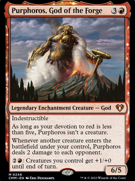 Purphoros, God of the Forge (CMM-246) - Commander Masters: (enchantment) Foil