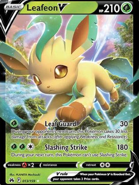 Leafeon V (013/159) [Sword & Shield: Crown Zenith]