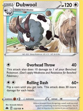 Dubwool (122/159) [Sword & Shield: Crown Zenith]