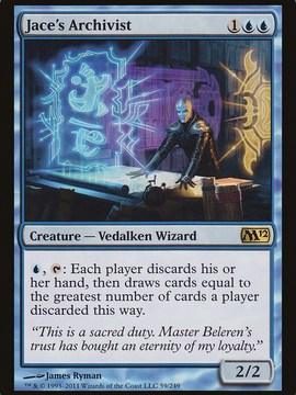Jace's Archivist (M12-059) - Magic 2012 Foil