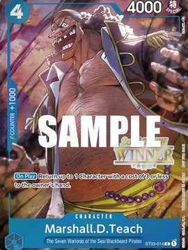 Marshall.D.Teach (Online Regional 2023) [Winner] (ST03-014) - One Piece Promotion Cards