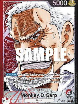 Monkey.D.Garp (002) (Alternate Art) (OP02-002) - Paramount War Foil