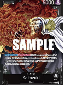 Sakazuki (ST06-001) - Starter Deck 6: Absolute Justice Foil