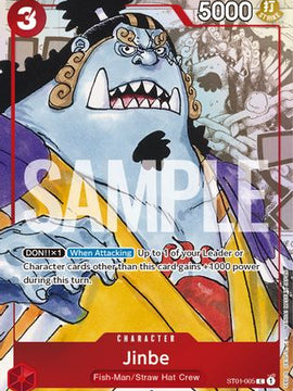 Jinbe - ST01-005 (Alternate Art) (ST01-005) - One Piece Promotion Cards Foil