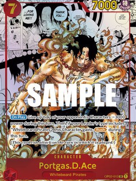 Portgas.D.Ace (Parallel) (Alternate Art) (OP02-013) - Paramount War Foil