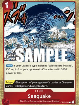Seaquake (OP02-021) - Paramount War Foil