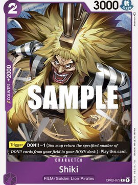 Shiki (OP02-075) - Paramount War Foil