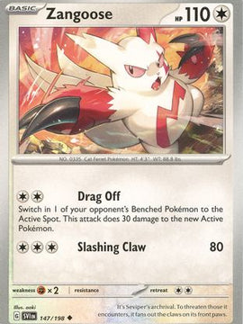 Zangoose (147/198) [Scarlet & Violet: Base Set]