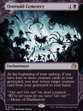 Oversold Cemetery (WOT-033) - Wilds of Eldraine: Enchanting Tales: (Showcase) (Borderless)