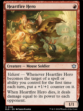 Heartfire Hero (BLB-138) - Bloomburrow Foil