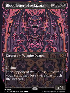 Bloodletter of Aclazotz (LCI-336) - The Lost Caverns of Ixalan: (borderless) (Borderless) Foil