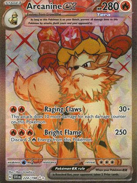 Arcanine ex (224/198) [Scarlet & Violet: Base Set]