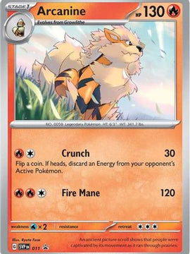 Arcanine (011) [Scarlet & Violet: Black Star Promos]