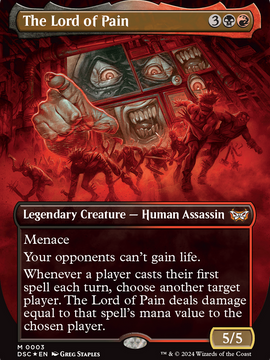 The Lord of Pain (DSC-003) - Duskmourn: House of Horror Commander (Borderless) Foil