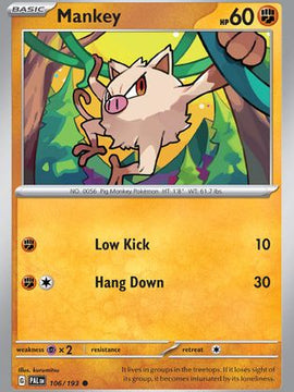 Mankey (106/193) [Scarlet & Violet: Paldea Evolved]