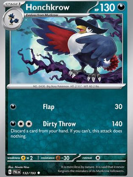 Honchkrow (132/193) [Scarlet & Violet: Paldea Evolved]