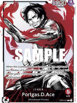 Portgas.D.Ace (Alternate Art) (OP03-001) - Pillars of Strength Foil
