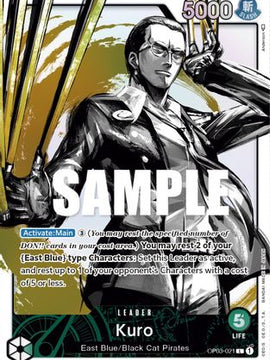 Kuro (Alternate Art) (OP03-021) - Pillars of Strength Foil