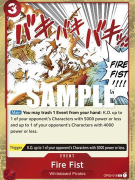 Fire Fist (OP03-018) - Pillars of Strength Foil