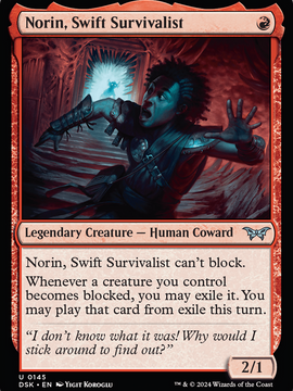 Norin, Swift Survivalist (DSK-145) - Duskmourn: House of Horror