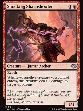 Shocking Sharpshooter (TDM-121) - Tarkir: Dragonstorm Foil