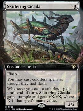 Skittering Cicada (CMM-750) - Commander Masters: (Extended Art)