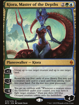 Kiora, Master of the Depths (BFZ-213) - Battle for Zendikar