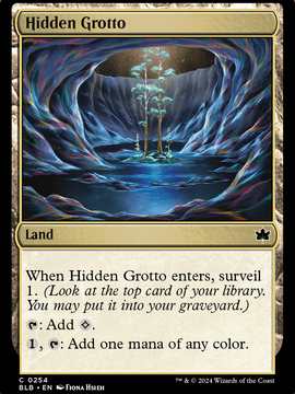 Hidden Grotto (BLB-254) - Bloomburrow Foil