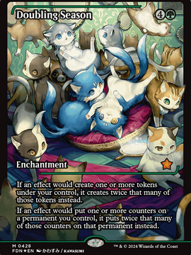 Doubling Season (FDN-428) - Foundations: (Showcase) Foil