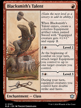 Blacksmith's Talent (BLB-125) - Bloomburrow