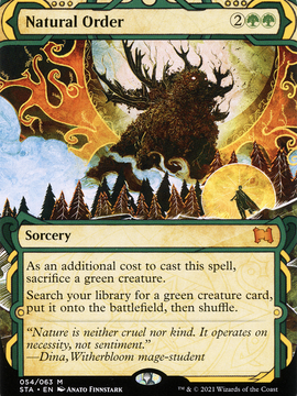 Natural Order (STA-054) - Strixhaven Mystical Archive: (Showcase) (Borderless) Foil