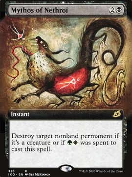 Mythos of Nethroi (IKO-323) - Ikoria: Lair of Behemoths: (Extended Art) Foil