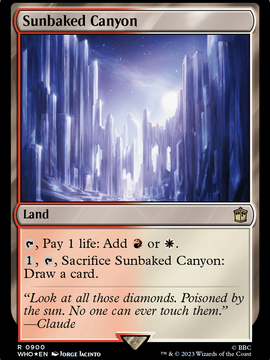Sunbaked Canyon (WHO-900) - Doctor Who Foil