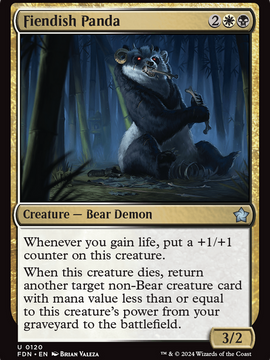 Fiendish Panda (FDN-120) - Foundations Foil