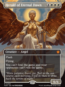 Herald of Eternal Dawn (FDN-299) - Foundations (Borderless)
