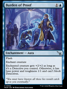 Burden of Proof (MKM-042) - Murders at Karlov Manor