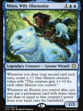 Minn, Wily Illusionist (AFC-016) - Forgotten Realms Commander