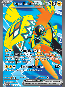 Tapu Koko ex (222/182) [Paradox Rift]