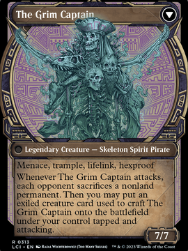 Throne of the Grim Captain // The Grim Captain (LCI-313) - The Lost Caverns of Ixalan: (Showcase)