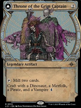 Throne of the Grim Captain // The Grim Captain (LCI-313) - The Lost Caverns of Ixalan: (Showcase)