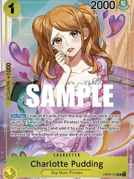 Charlotte Pudding (Alternate Art) (OP03-112) - Pillars of Strength Foil