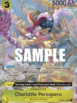 Charlotte Perospero (Alternate Art) (OP03-113) - Pillars of Strength Foil
