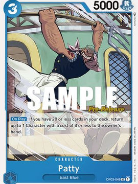 Patty (OP03-049) - Pillars of Strength Pre-Release Cards